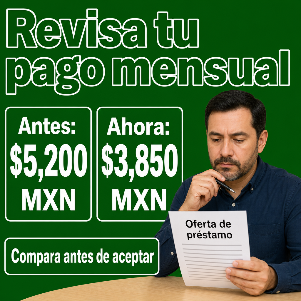 persona revisando oferta de préstamo
