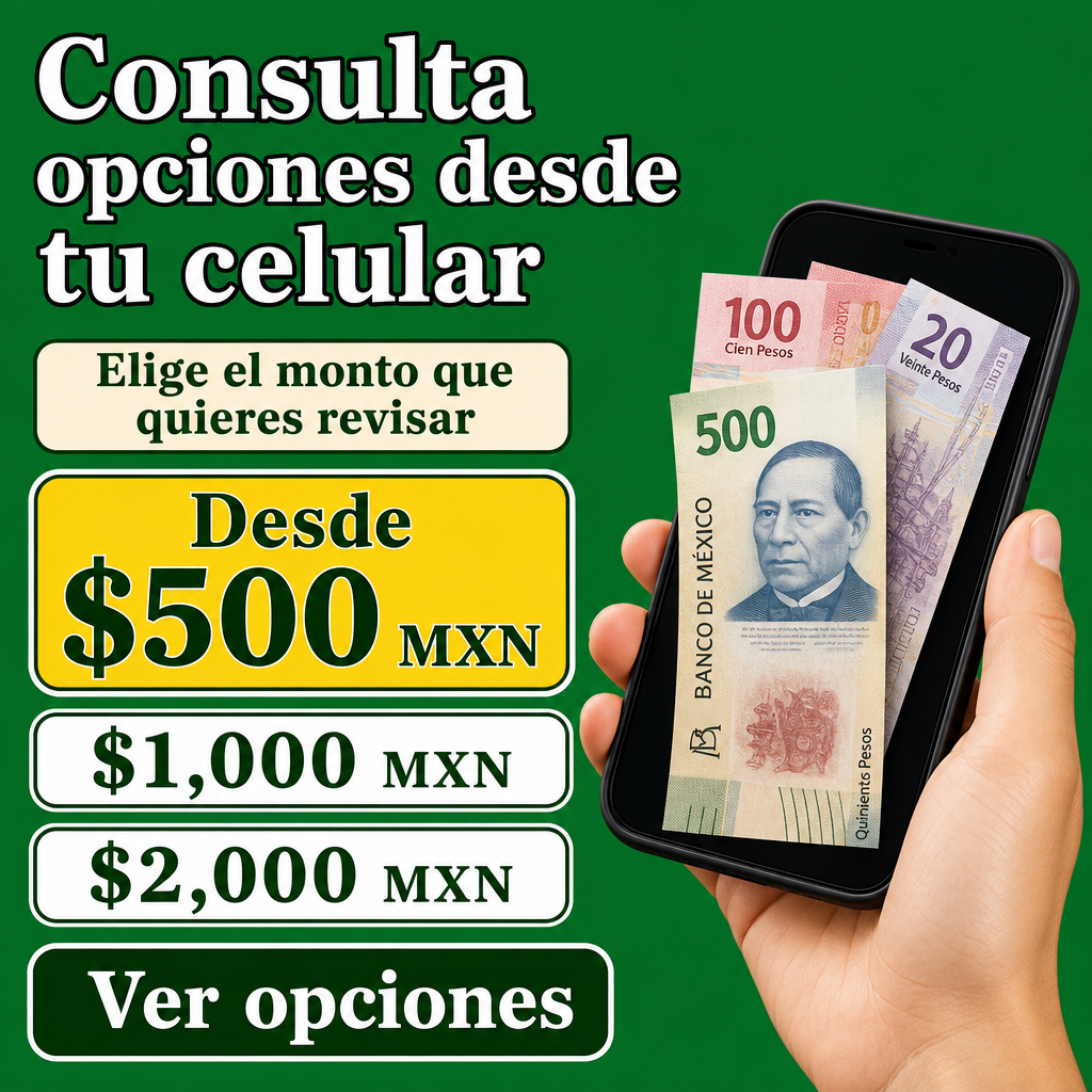 mano con celular y dinero