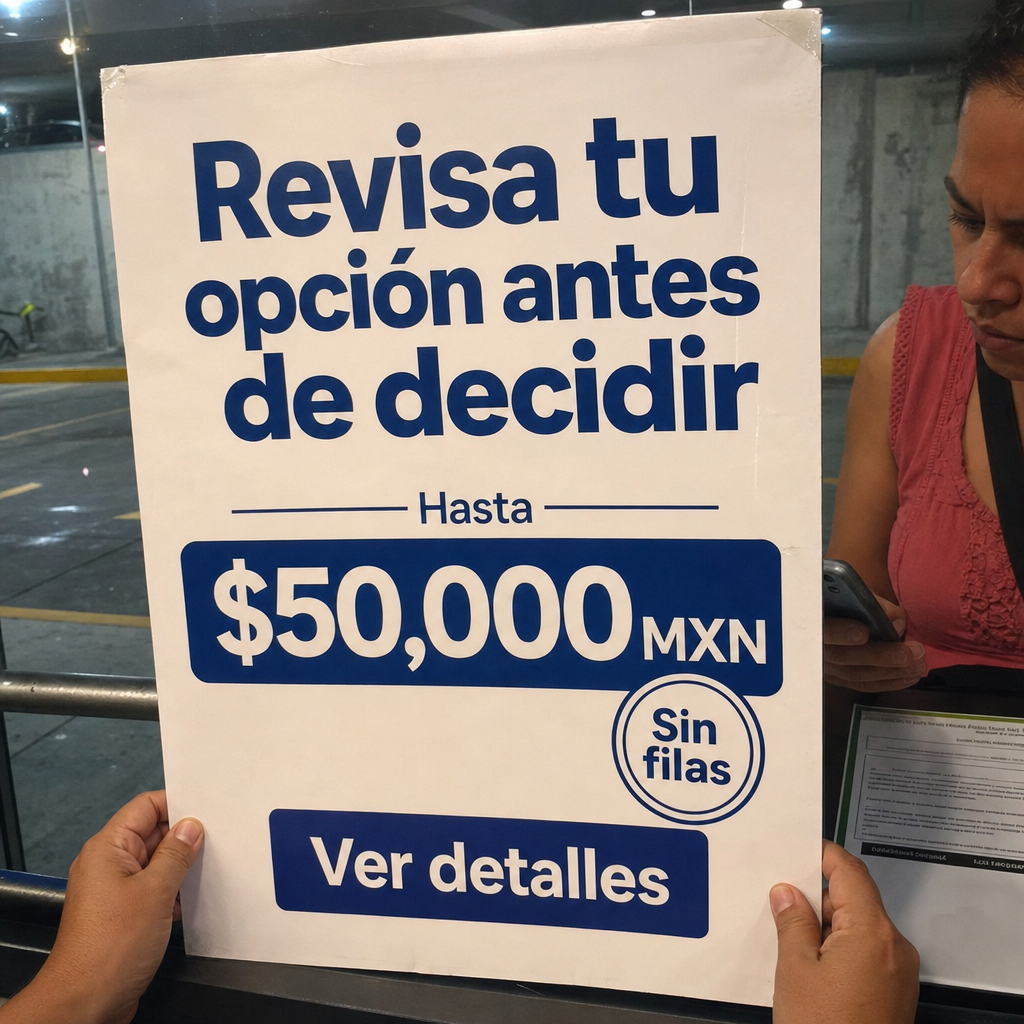 Persona revisando oferta financiera