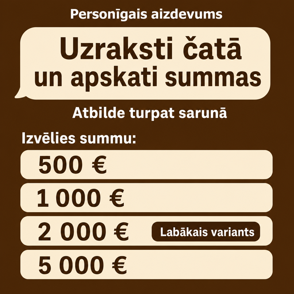 Personīgais aizdevums čatā