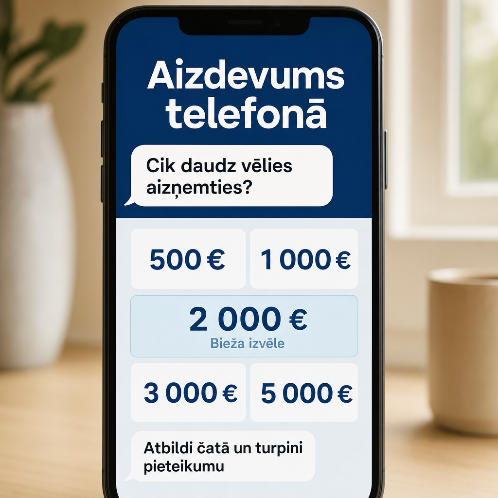personīgā aizdevuma čats telefonā