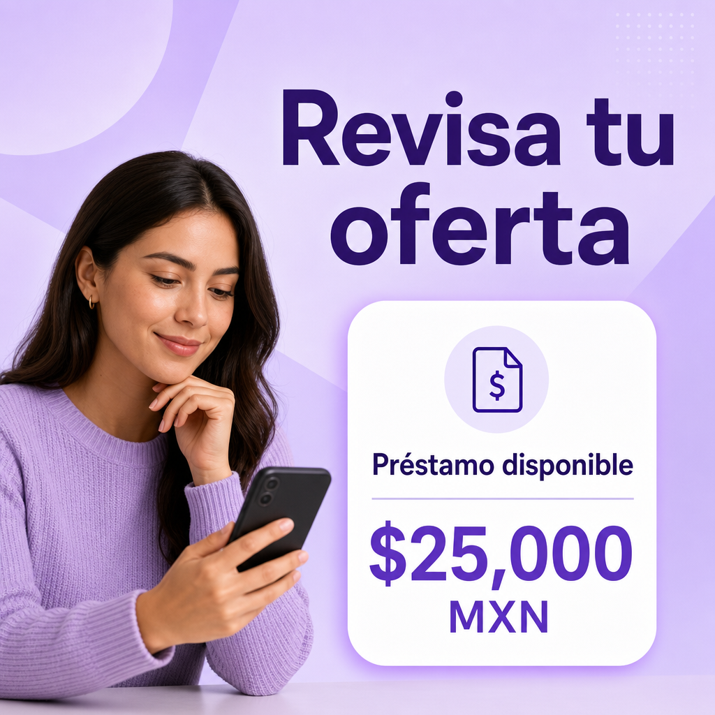 Persona revisando oferta de préstamo