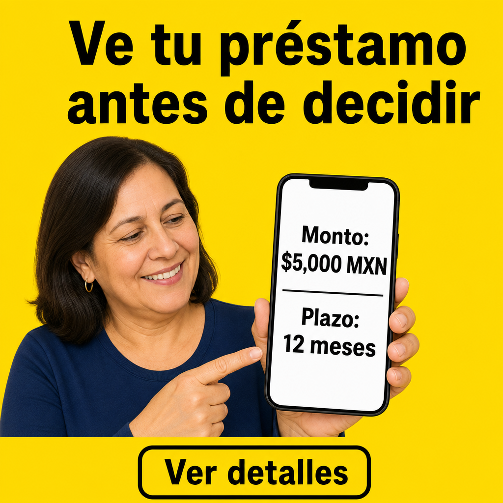 persona revisando préstamo en el celular