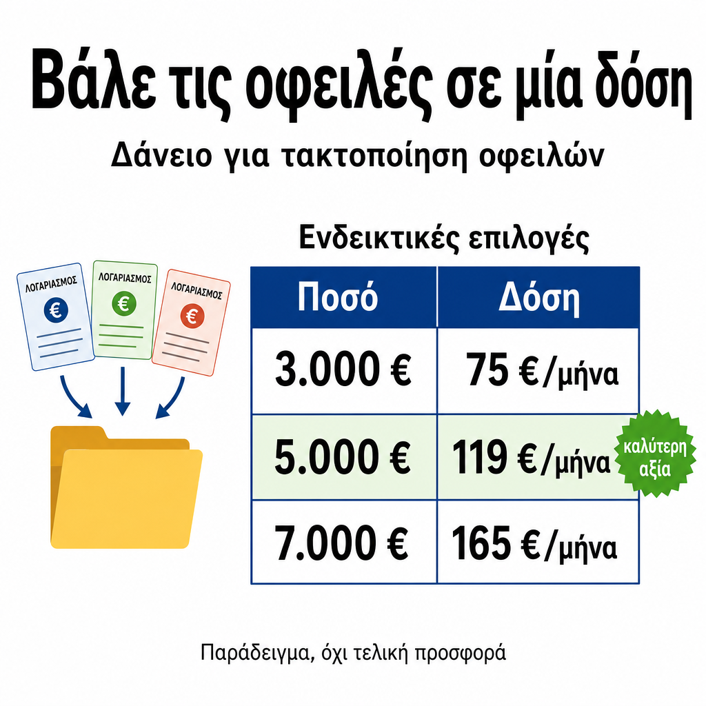 Empréstimo para organizar dívidas