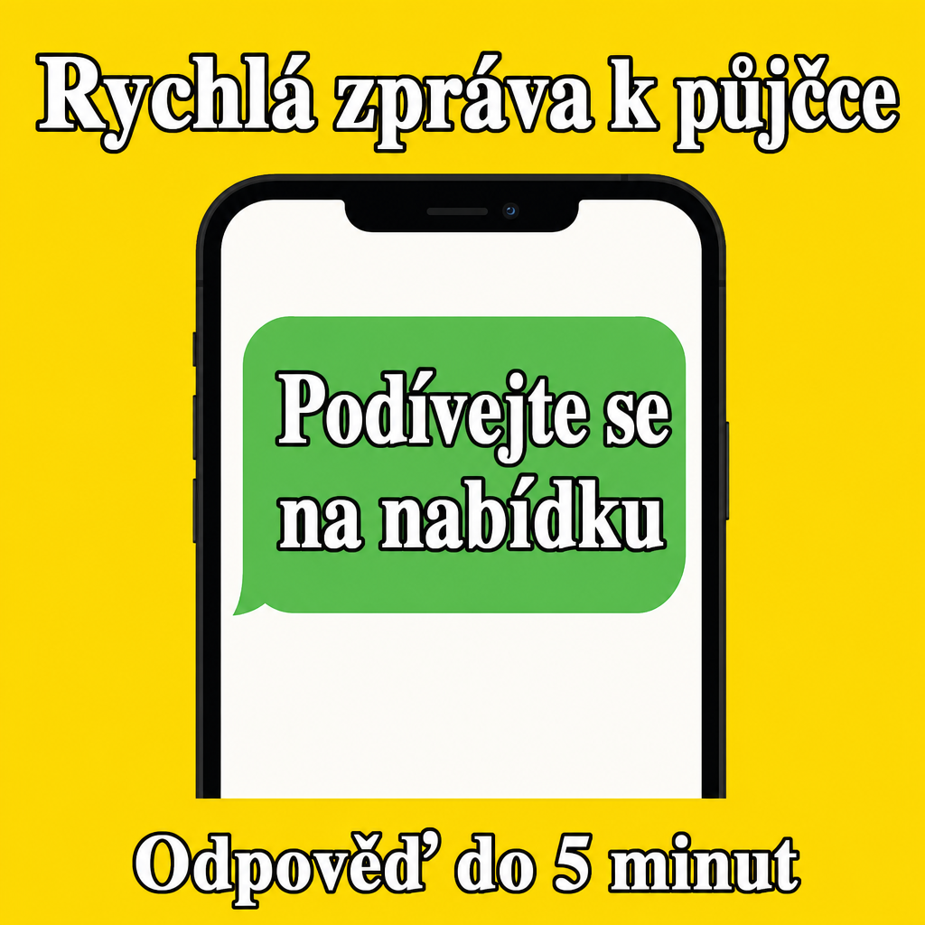 telefon s rychlou zprávou o půjčce