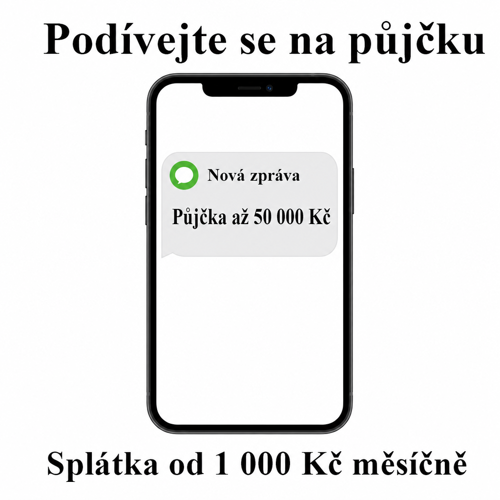 telefon s rychlou zprávou o půjčce