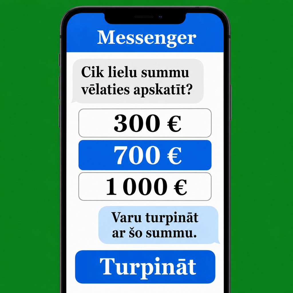 Messenger saruna ar aizdevuma summām