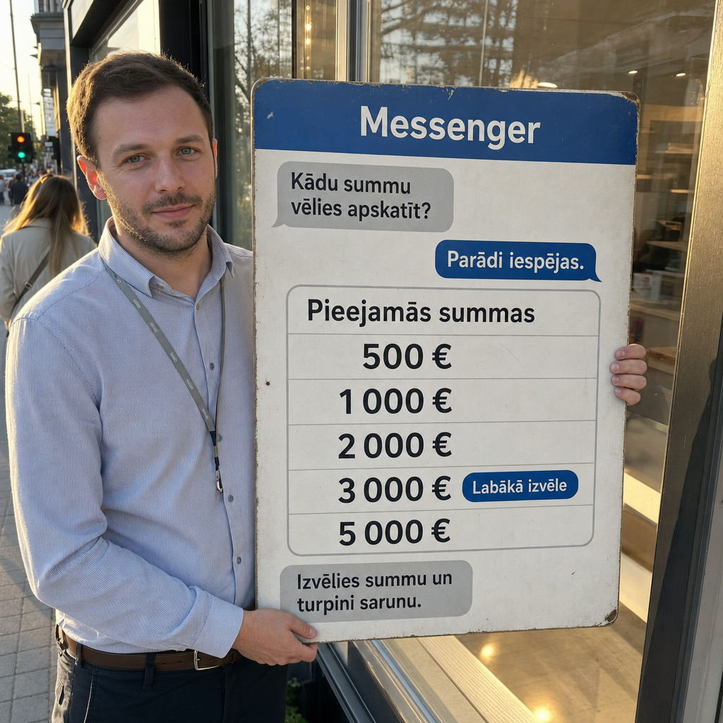 Messenger saruna ar aizdevuma summām