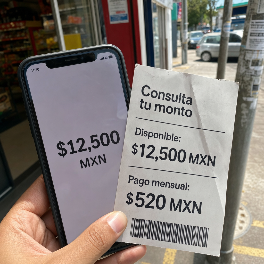 Persona viendo monto en su celular