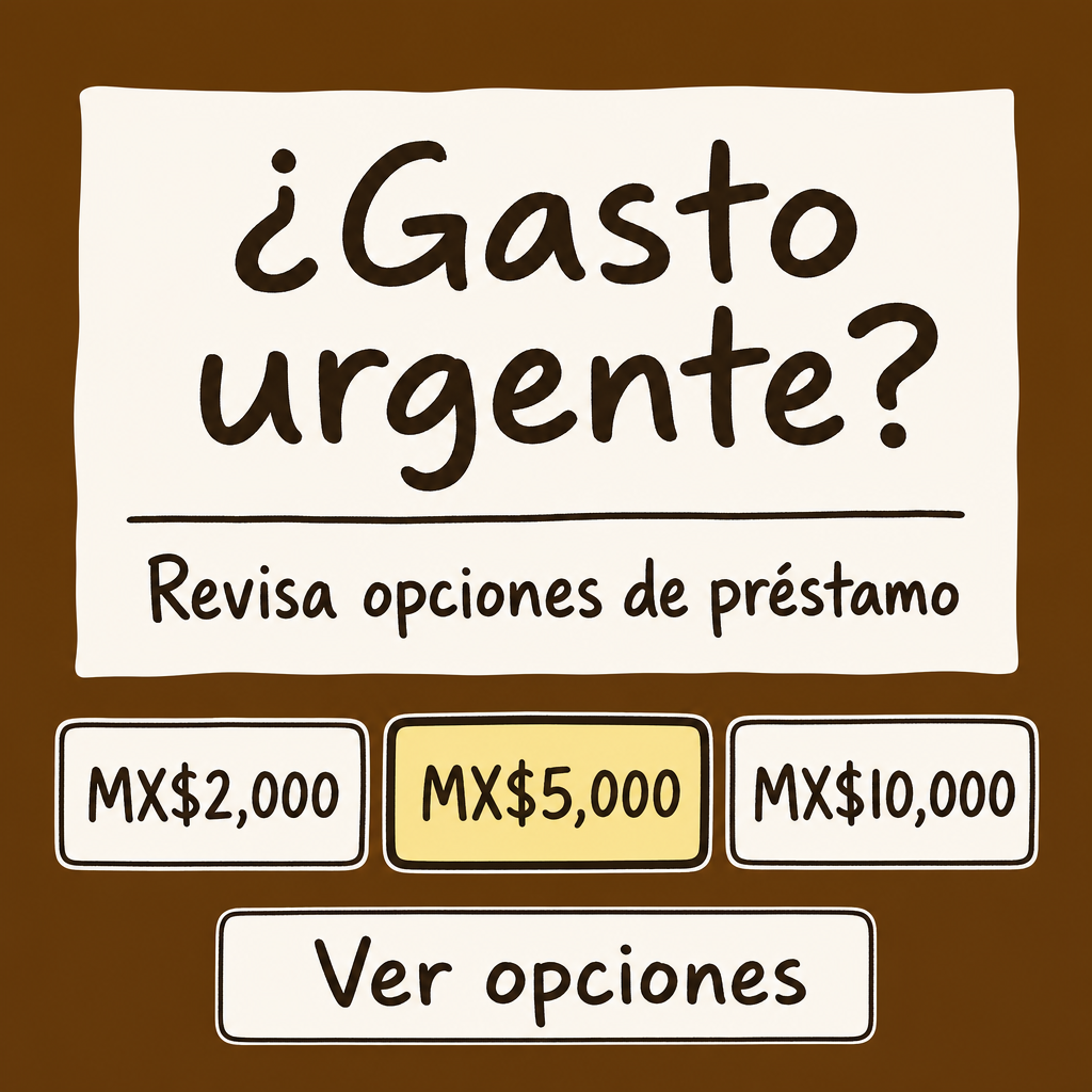 empréstimo para emergências, escrito a mão