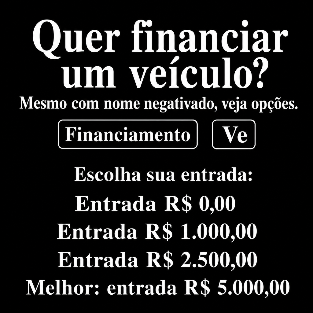 Credito de Financiamento de Veículos para Negativados
