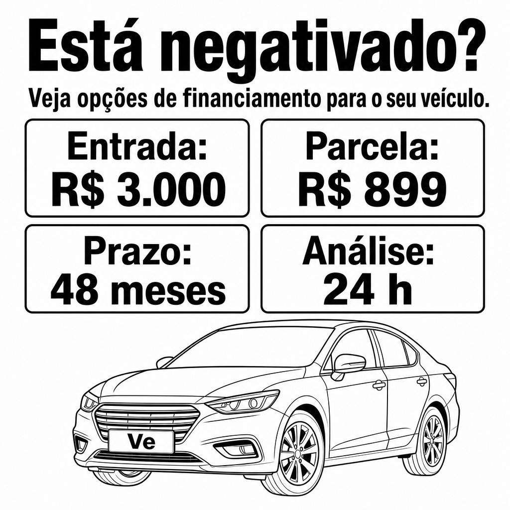 Credito de Financiamento de Veículos para Negativados