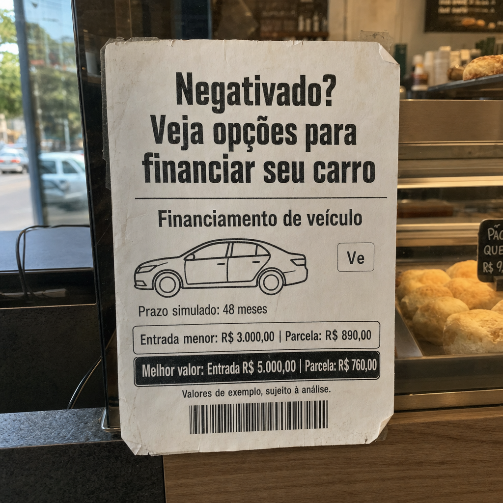 Credito de Financiamento de Veículos para Negativados