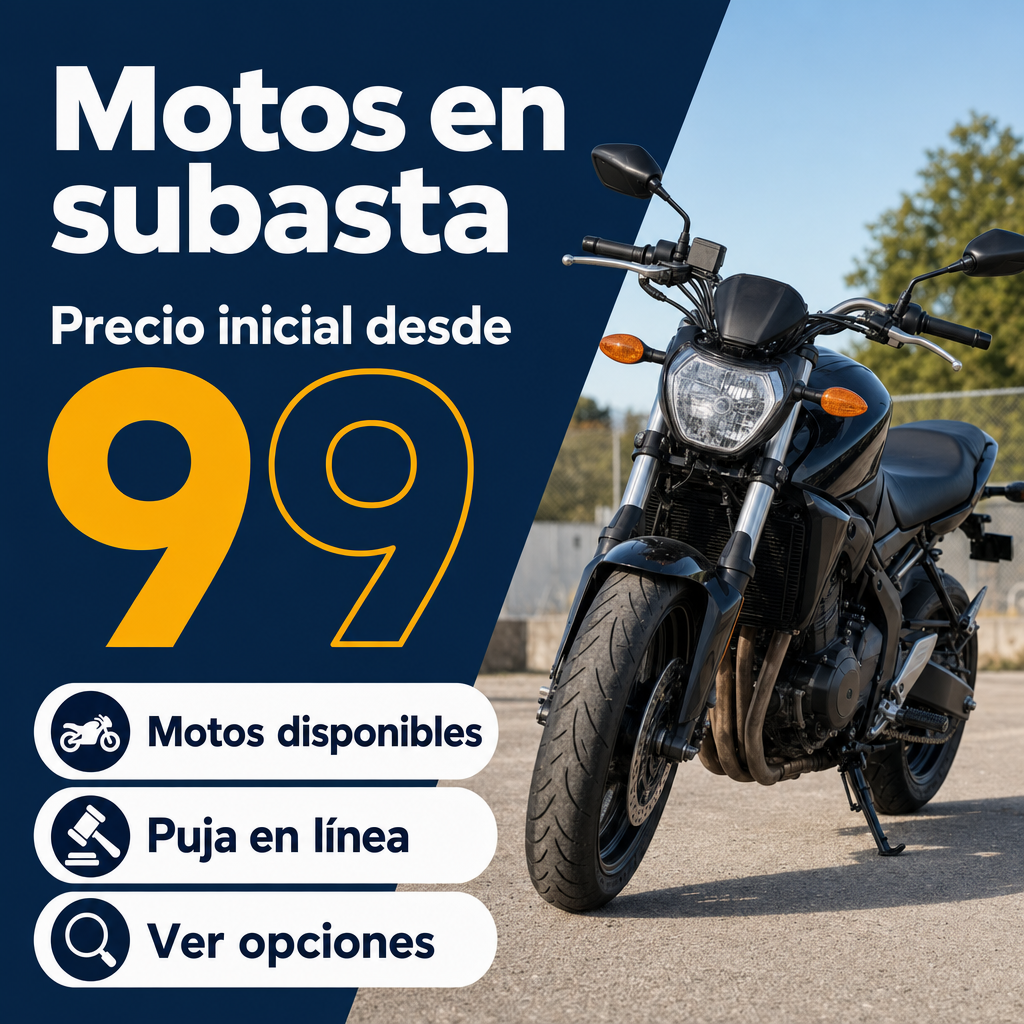 subasta de motos a partir de 99 dolares