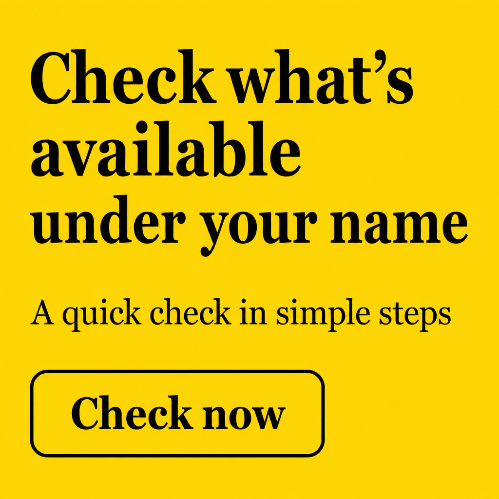Existe uma opção disponível no seu nome?