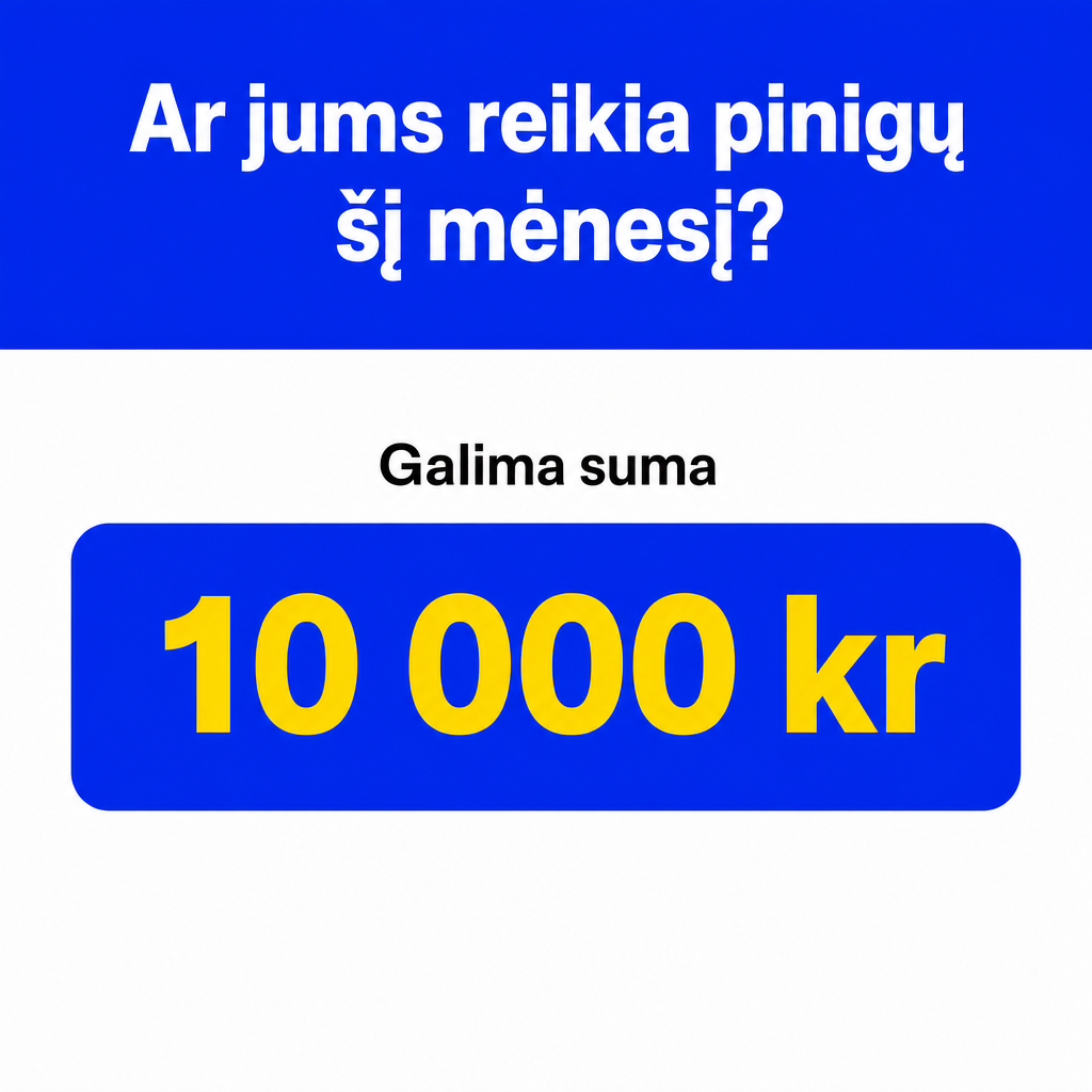 Crie um criativo publicitário financeiro quadrado, formato 1024x1024 px, mantendo fielmente a composição, proporções, cores e estilo visual da imagem de referência.  ESTRUTURA GERAL: A imagem deve possuir duas áreas principais: 1. Um cabeçalho azul na parte superior. 2. Uma grande área branca na parte inferior.  O design deve ser minimalista, limpo, moderno e direto, com poucos elementos e forte contraste.  CABEÇALHO SUPERIOR: Utilize um fundo azul intenso e uniforme, ocupando aproximadamente 31% da altura da imagem.  No centro do cabeçalho, mantenha exatamente o texto:  “Behöver du pengar den här månaden?”  O texto deve estar distribuído em duas linhas:  Behöver du pengar den här månaden?  Use uma fonte sans-serif muito grande, pesada, moderna e branca.  O texto deve ser perfeitamente centralizado horizontalmente e ocupar grande parte da largura do cabeçalho.  Preserve corretamente os caracteres suecos “ö” e “ä”.  REMOVER COMPLETAMENTE AS MOEDAS: O canto superior direito deve ficar completamente limpo.  Não adicionar nenhuma moeda, pilha de moedas, símbolo “kr” ilustrado, dinheiro, notas, ícones financeiros ou qualquer ilustração.  O espaço onde estavam as moedas deve ser preenchido apenas pelo fundo azul uniforme.  ÁREA PRINCIPAL: Abaixo do cabeçalho, mantenha um grande fundo branco, limpo e uniforme.  Na parte superior dessa área branca, centralize o texto:  “Möjligt belopp”  O texto deve ser preto, grande, moderno, em fonte sans-serif e com peso regular/médio.  Mantenha bastante espaço entre o cabeçalho e esse texto para preservar a aparência limpa da referência.  CAIXA DO VALOR: Abaixo de “Möjligt belopp”, coloque uma grande caixa azul horizontal.  A caixa deve: - ocupar aproximadamente 86% da largura da imagem; - possuir cantos bastante arredondados; - ter fundo azul intenso; - ser sólida e limpa; - estar perfeitamente centralizada; - não possuir ícones ou elementos decorativos.  Dentro da caixa, coloque exatamente:  “10 000 kr”  O valor deve ser: - amarelo/dourado; - extremamente grande; - pesado; - em fonte sans-serif; - perfeitamente centralizado horizontal e verticalmente.  O valor deve ocupar grande parte da largura interna da caixa.  REMOVER COMPLETAMENTE OS BOTÕES: A parte inferior da imagem deve ficar completamente limpa.  Remover totalmente: - o botão vermelho “NEJ”; - o botão verde “JA”; - qualquer sombra dos botões; - qualquer borda dos botões; - qualquer elemento de chamada para ação.  Não substituir os botões por nenhum outro elemento.  Depois da caixa azul de “10 000 kr”, deve existir apenas o fundo branco até a borda inferior da imagem.  COMPOSIÇÃO FINAL:  FUNDO AZUL ↓ “Behöver du pengar den här månaden?” ↓ FUNDO BRANCO ↓ “Möjligt belopp” ↓ GRANDE CAIXA AZUL ↓ “10 000 kr” ↓ ESPAÇO BRANCO ↓ BORDA INFERIOR  ESTILO: Criativo financeiro minimalista, sólido, profissional e altamente legível.  Use somente: - azul intenso; - branco; - amarelo/dourado; - preto.  Não adicionar: - moedas; - dinheiro; - pessoas; - mãos; - ícones; - fotografias; - logotipos; - botões; - chamadas para ação; - elementos decorativos; - textos adicionais.  O resultado deve parecer uma versão mais limpa e minimalista da imagem de referência, concentrando toda a atenção na pergunta “Behöver du pengar den här månaden?”, no texto “Möjligt belopp” e no valor “10 000 kr”.